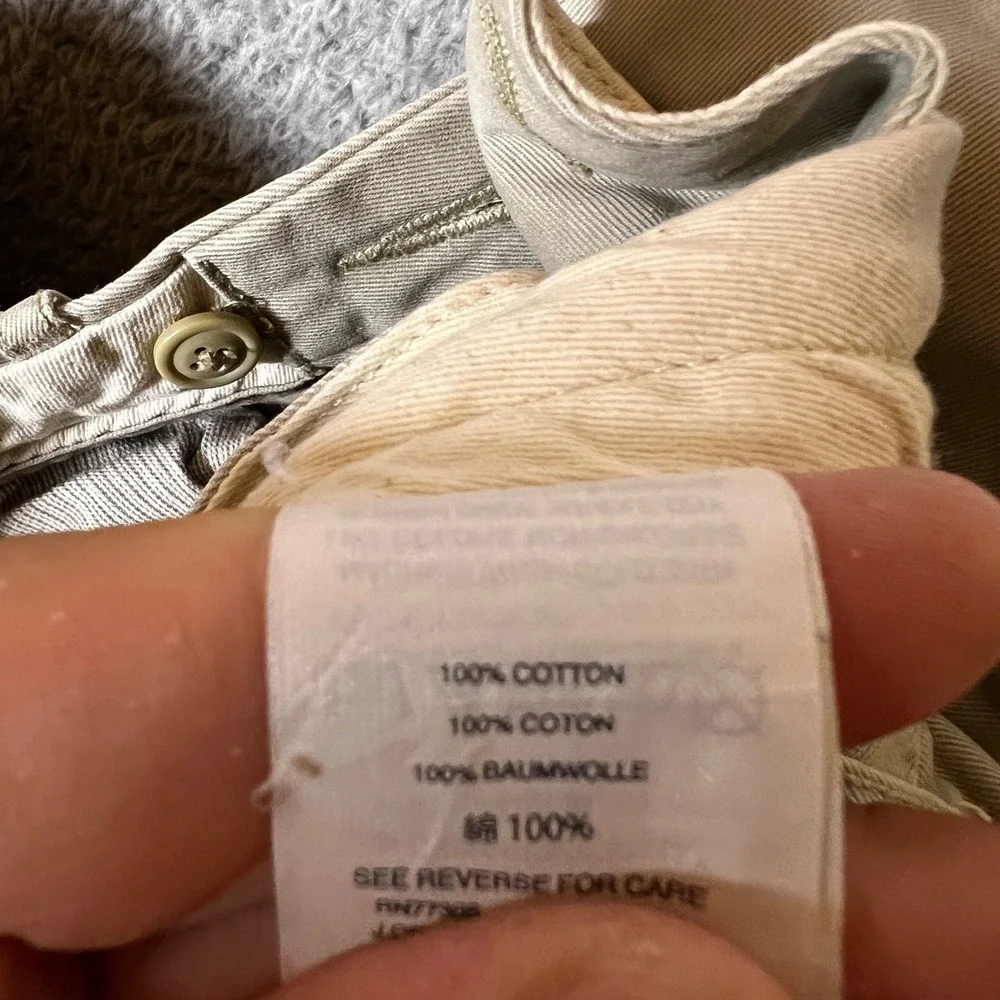 J Crew Chino Pants Mens 35x32 Broken In Khaki‎ Chino Cotton Casual Formal 1040